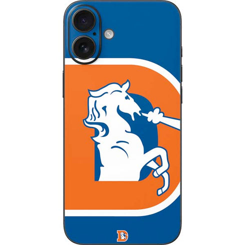 NFL Denver Broncos Retro Logo iPhone 16 Plus Skin